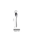 Vintage weathered stainless steel coffee spoon with 11cm length and 17g weight specs - Coffee Spoon