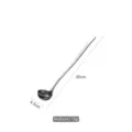 Medium sized 30cm long handle 304 stainless steel seasoning spoon for home kitchen use - M