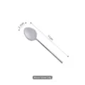 Mirror silver stainless steel coffee spoon 11cm 14g small dessert stirring spoon tool - Mirror Silver