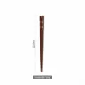 Elegant Japanese style wooden chopsticks with stripe pattern Style B 22.5cm long - Style B / 20g (22.5cm)