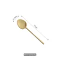 Mirror gold 304 stainless steel coffee stirring spoon for dessert and honey, 11cm long - Mirror Gold