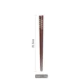 Elegant Japanese style wooden chopsticks featuring a colorful striped pattern design 22.5cm - Style C / 20g (22.5cm)