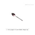 Elegant rose gold stainless steel tea spoon with a bamboo inspired handle design - Mirror Finish Tea Spoon