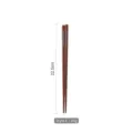 Premium Japanese style wooden chopsticks with colorful striped pattern, length 22.5cm - Style E / 20g (22.5cm)