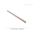 Rose gold bamboo design stainless steel chopsticks with mirror finish 23.5cm length - Mirror Finish Chopsticks