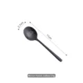 Black stainless steel coffee spoon 11cm long with mirror finish stirring rod - Mirror Coffee