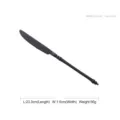 Elegant matte black 304 stainless steel dinner knife featuring a unique bamboo style handle - Dinner Knife / Matte Black