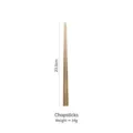 Professional 23.5cm matte gold 304 stainless steel chopsticks variant for dining - Chopsticks / Matte Gold