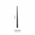 Premium 304 stainless steel black brushed chopsticks, 23.5cm length and 34g weight - Chopsticks