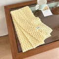 Bufanda de punto trenzado de color amarillo pálido suave y acogedora para el invierno - 160*18cm / Amarillo Leche