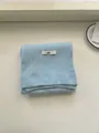 Premium soft light blue ribbed knit scarf for women, elegant winter neck warmer - Scarf-sky blue