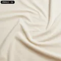 Weiche cremefarbene Lammwolle Samtstoff Textur für Kissen und Polsterprojekte. - Stil ZB0822-02 / 100cmx150cm / Creme