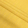 Close-up detail showing the intricate checkered texture of yellow tweed clothing fabric - Yellow (811-6)