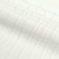 Macro view showing the detailed texture of white checkered tweed fabric for fashion - White (811-1)