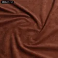 Luxe bruine fluwelen stof met zachte pooltextuur voor bankbekleding en kussens - Lamswol Stof (ZB0822-12)