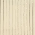 Cream vertical stripe corduroy fabric with soft warp-knitted texture for DIY - 1 Meter (100x150cm) / Light Beige
