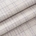Premium lavender and cream tweed fabric with silver sequins for elegant DIY clothing - Cream Purple