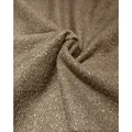 Thick textured brown Teddy velvet loop yarn fabric for sofa cushions and upholstery macro - 100x150cm / Tan