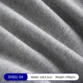 Hochwertige graue gebürstete Leinenstoff-Textur, Breite 148cm, Gewicht 240gsm für Sofas - SY601 Stoff-4 (Grau)