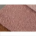Boucle fabric texture swatch in dusty pink, thick lambswool material for sofa cushion. - Boucle Fabric (212071-9)