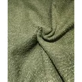 High-quality macro shot of dark green teddy velvet boucle yarn fabric for sofas - 100x150cm / Moss Green