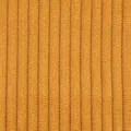 Texture detail of mustard yellow 4.5 strip corduroy fabric for DIY clothing and upholstery. - 1 Meter (100x150cm) / Turmeric