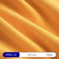 Senfgelber gebürsteter Samtleinenstoff mit weicher Textur für Sofa- und Kissenbezüge - SY601 Stoff-10 (Ingwergelb)