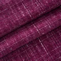 Primo piano di tessuto tweed viola con paillettes argento per creazione di vestiti - Viola uva