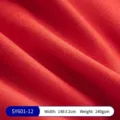Hochwertiger roter gebürsteter Leinenstoff für Sofa-Polsterung und Autositzbezüge - Echtes Rot (SY601-12)