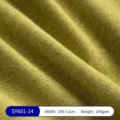Gelbgrüner gebürsteter Leinenstoff 240gsm für Sofa Polsterbezüge und Heimtextilien - Gelbgrün (SY601-14)