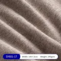 Taupe Leinen-Sofa-Stoff, Breite 148 cm, Gewicht 240 g/m², SKU SY601-17. - Dunkelbraun (SY601-17)