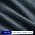 Dunkelgrau-blaue gebürstete Leinenstoff-Textur, 240 g/m² für Polster und Taschen - SY601 Stoff-25 (ai-Dunkelblau-Grau)