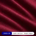 Hochwertiger roter gebürsteter Leinenstoff für Polsterbezüge und Kissen, 240 g/m² - SY601 Stoff-28 (ai-Dunkelrot)