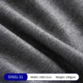 Grauer gebürsteter Leinenstoff für Sofas, Gewicht 240 g/m², Breite 148 cm - SY601 Stoff-31 (ai-Grau)