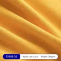Senfgelber Leinenstoff mit Textur, 240 g/m² Gewicht, perfekt für Sofas und Kissenbezüge - SY601 Stoff-36 (ai-Senfgelb)