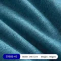 Pfauenblauer gebürsteter Leinenstoff, 240 g/m² Gewicht - SY601 Stoff-40 (ai-Pfauenblau)