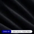 Schwarzer Webstoff Textur Nahaufnahme für Polster und Gepäck, 240gsm - SY601 Stoff-44 (Schwarz)