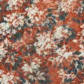 Dettaglio di tessuto jacquard floreale vintage per divani e decorazioni tappezzeria. - 280x100cm / Marrone Rossastro