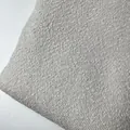 Close-up macro view of thick gray bouclé fabric showing detailed teddy linen texture - 淡灰色(HY2509-3)