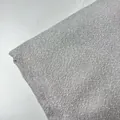 Detailed macro view of thick grey boucle fabric texture for sofa and cushion covers - 浅灰色(HY2509-5)