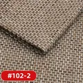 Thick rustic brown burlap linen fabric for sofa covers and cushions, color #102-2 - Light Coffee (#102-2)