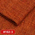 Macro view of thick orange woven burlap fabric variant #102-3 for sofa upholstery - Deep Orange (#102-3)