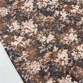 Vintage high-grade jacquard yarn-dyed fabric with intricate floral pattern for upholstery - 1.45x100cm / Dark Coffee Floral