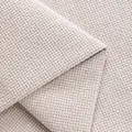 Vue détaillée de la texture du tissu en lin tissé beige pour housses de canapé - 1m x 1.48m / Beige