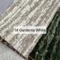 Campione di tessuto da tappezzeria in ciniglia testurizzata bianco gardenia per divani - 1# Bianco Gardenia
