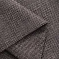 Gros plan sur la texture d'un tissu de chanvre grossier gris foncé - 1m x 1.48m / Marron