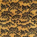 Tessuto jacquard ciniglia con motivo di pino retrò cinese per imbottitura cuscini divano. - 145x100cm / Giallo