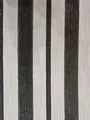 Black and beige vertical striped chenille fabric texture for upholstery and DIY projects - Gray