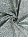 High-quality macro view of black and white Chenille twill fabric with bold diagonal pattern - Large Twill (2802-2) / White and Black Striped