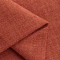 Tissu épais en lin tissé terracotta pour housses de canapé et coussins - 1m x 1.48m / Rouge Rouille